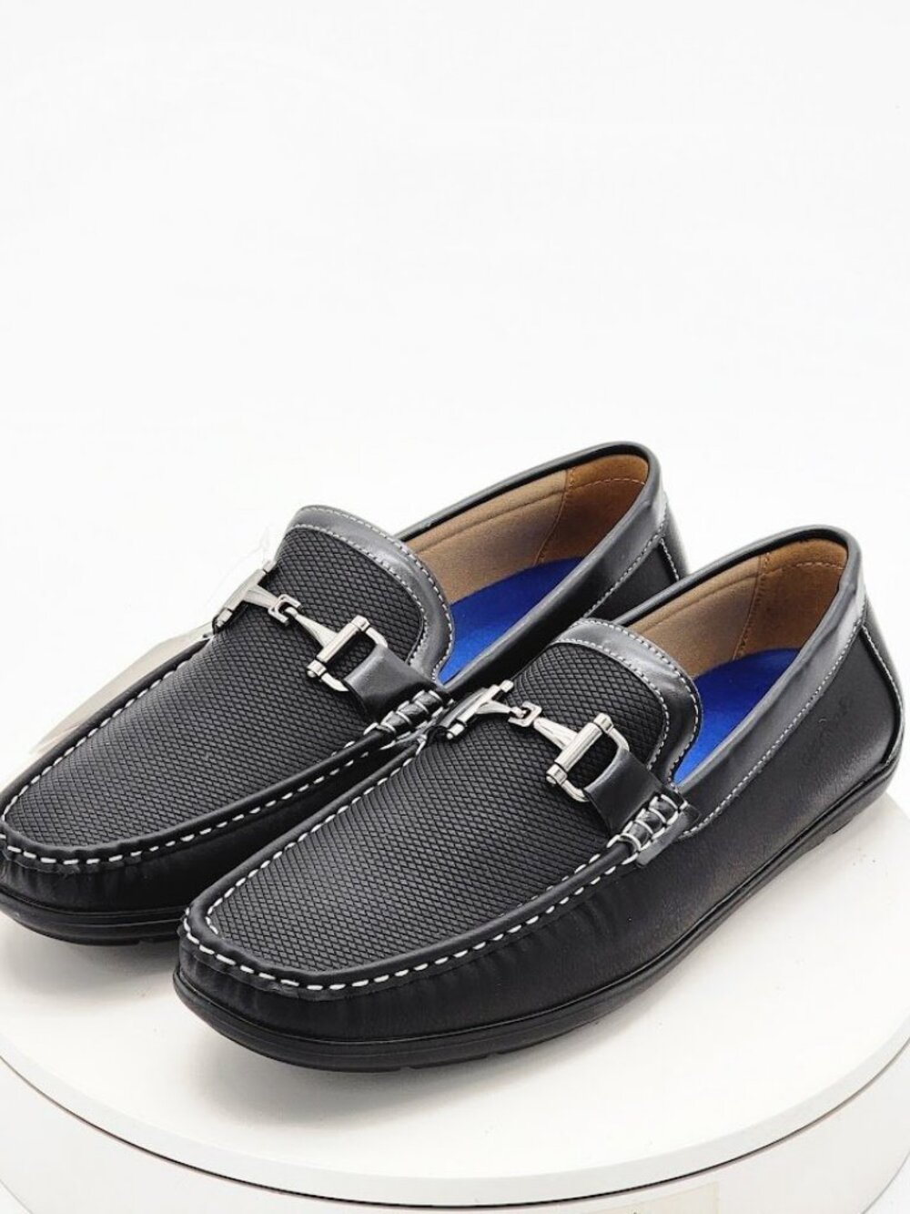 Akademiks Ogden-01 Black Driving Loafers Men’s Size 10.5 Slip On Shoes - Picture 8 of 13
